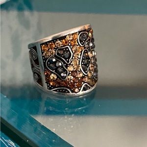 BRIGHTON Totem Trinity Leopard ring